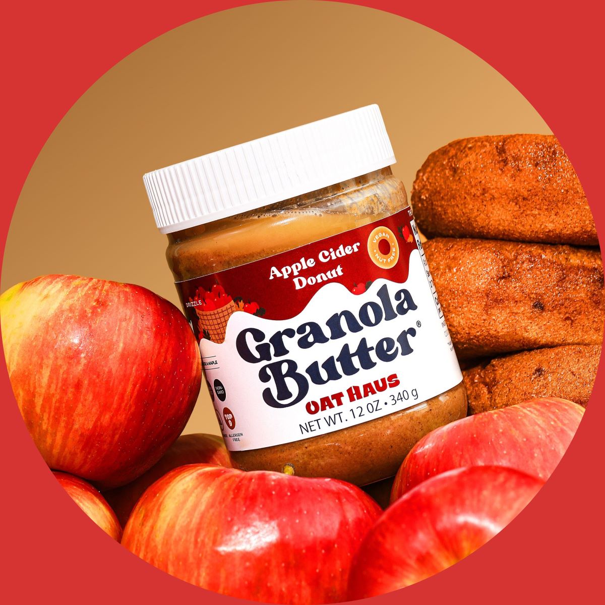 Apple Cider Donut Granola Butter — Oat Haus — Nut-Free, School-Safe, GF  Spread