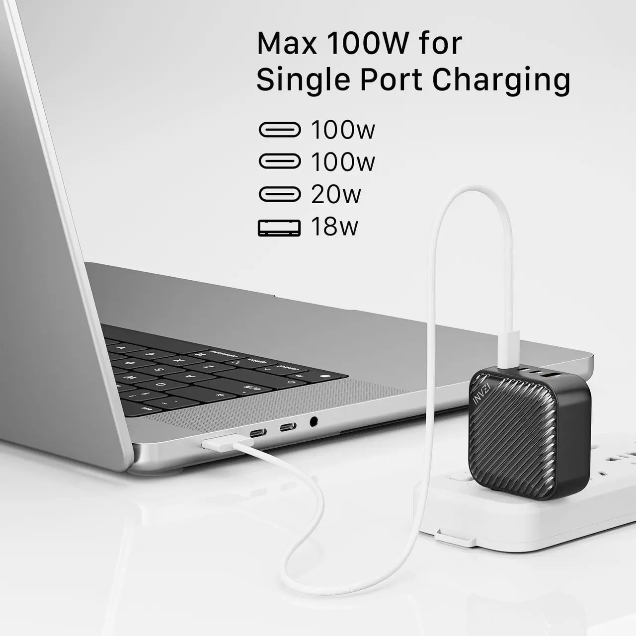 GaNHub 100W GaN USB-C Charger 4-Port 3C1A (GaNHub 100W)