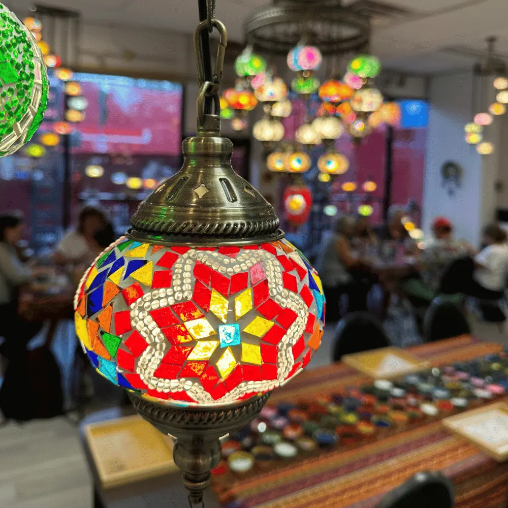 Handmade mosaic lamps